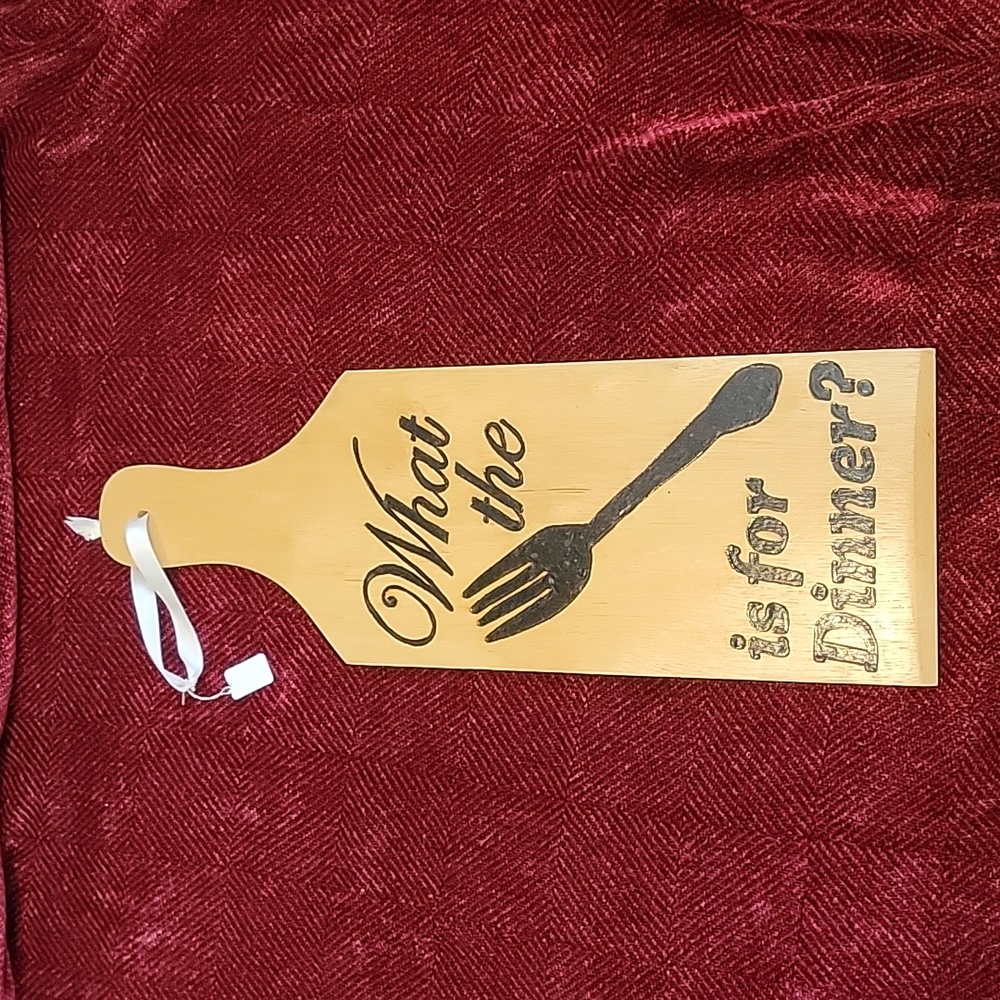 Funny pyrography cutting board